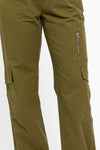 Tasha Apparel High Waisted Wide Leg Cargo Pants with Pockets