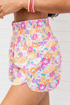 Printed High Waist Shorts