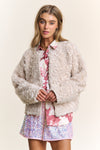 J.NNA Mixed Fabric Chic Jacket