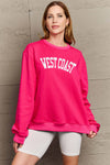 Simply Love Full Size WEST COAST Graphic Long Sleeve Sweatshirt