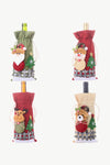 4-Pack Drawstring Christmas Wine Bottle Covers