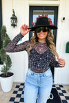 PREORDER: Spooky Halloween Mesh Top