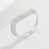 925 Sterling Silver Inlaid Zircon Ring