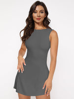 Backless Wide Strap Mini Dress