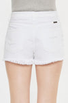 Kancan Raw Hem Distressed Denim Shorts