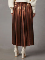 Pleated Midi Skirt