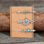 3 PCS/Set Artificial Turquoise Hair Pins