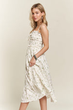 ADORA Smocked Floral Sweetheart Neck Cami Dress