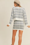 MABLE Plaid Button Down Sweater Cardigan and Mini Skirt Set