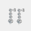 4 Carat Moissanite 925 Sterling Silver Earrings