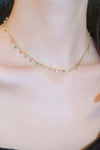18K Gold Plated Multicolored Necklace