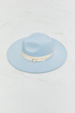Fame Summer Blues Fedora Hat