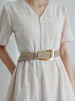 Irregular Buckle Braid Belt