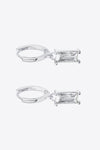 Retro 925 Sterling Silver Cubic Zirconia Drop Earrings