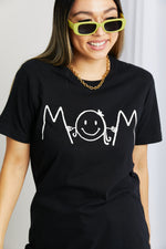 mineB Full Size Smiley Face Graphic Tee
