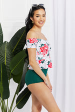 Marina West Swim Coastal Cutie Off-Shoulder Swim Tankini Set