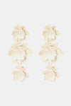 Flower Shape Zinc Alloy Dangle Earrings