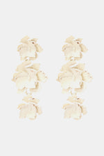 Flower Shape Zinc Alloy Dangle Earrings