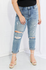 VERVET Let You Go Full Size Distressed Jeans