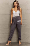 Simply Love Simply Love Full Size Drawstring Angel Graphic Long Sweatpants