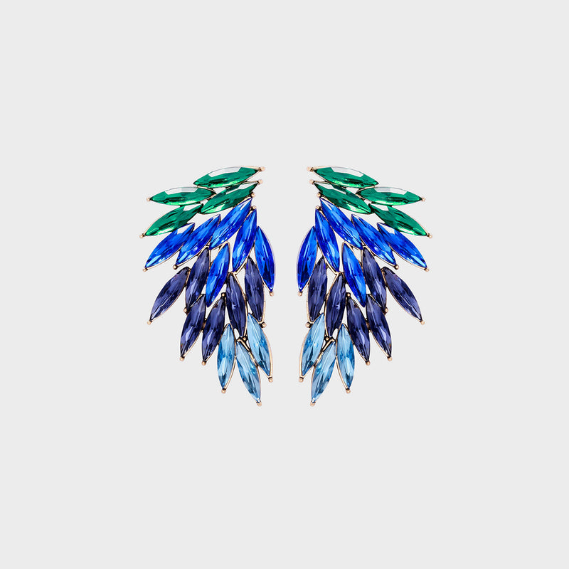 Alloy Acrylic Wing Earrings