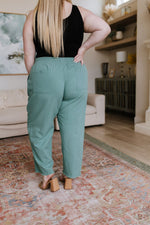 Love Me Dearly High Waisted Pants in Jade