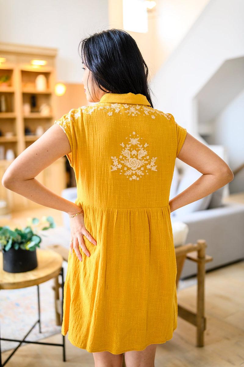 Online exclusive Marigold Embroidered Dress Small Online exclusive Marigold Embroidered Dress Small