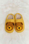 Melody Teddy Bear Print Plush Slide Slippers