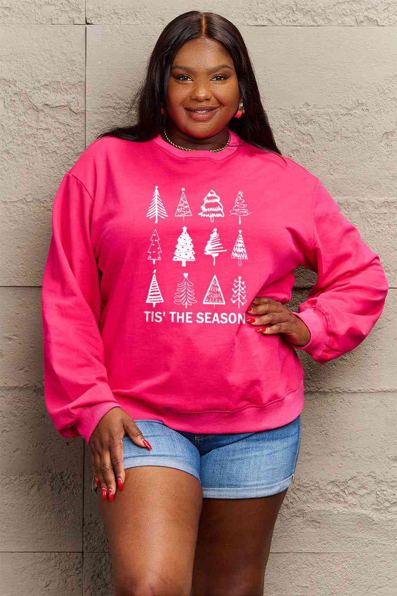 Simply Love Full Size Christmas Tree Graphic Sweatshirt