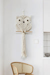 Hand-Woven Owl Macrame Wall Hanging