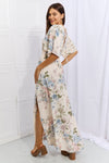 OneTheLand Fine & Elegant Floral Maxi Dress