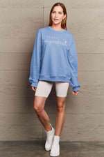 Simply Love Full Size Graphic Round Neck Sweatshirt