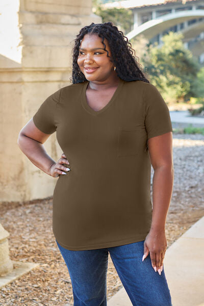 Basic Bae Full Size V-Neck Short Sleeve T-Shirt