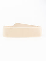 PU Elastic Wide Belt with Alloy Buckle