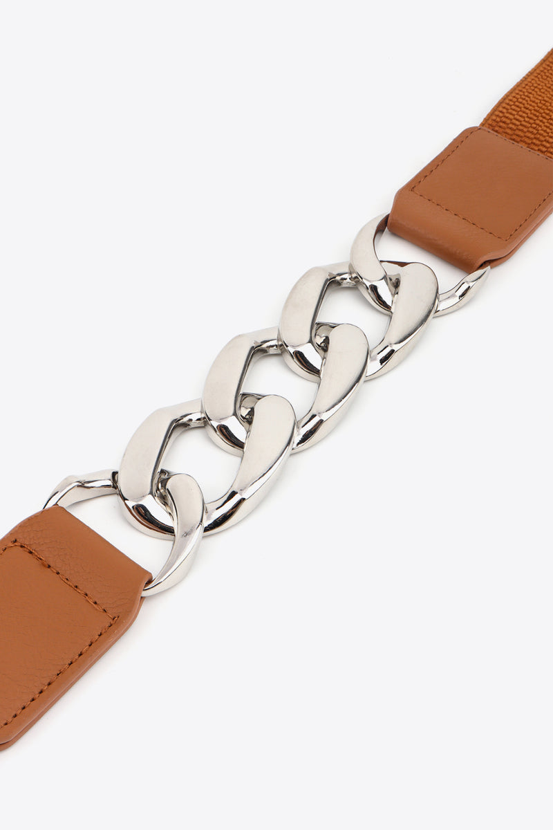 Chain Detail Elastic Belt