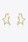 Zircon Star 925 Sterling Silver Earrings