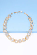 Zinc Alloy Resin Necklace