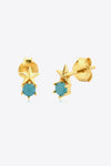 Zircon Star Stud Earrings