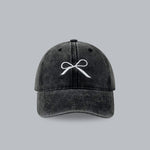 Bow Embroidered Adjustable Cap