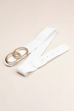 Zinc Alloy Buckle Elastic PU Belt