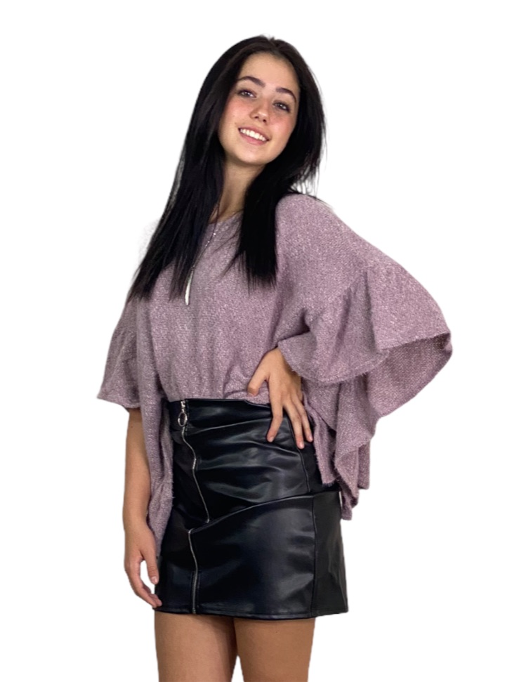 Poncho Knit Top